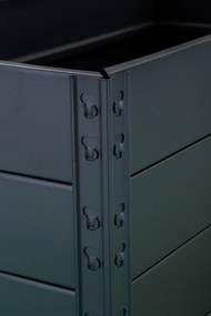 Trestles Zvýšený kovový záhon Midi - čierny