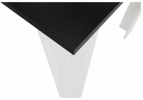 Kondela Jedálenský stôl KRAZ, 120x80, Biela/Čierna