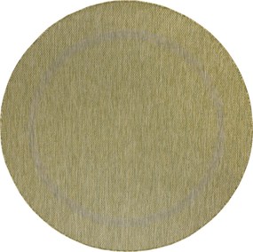 Ayyildiz, Kusový koberec Relax 4311 Green kruh, 120x120 (priemer) kruh, zelená, chodba / predsieň