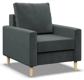 Kreslo BLANK Elegant tmavosivé