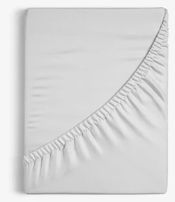 Goldea bavlnená napínacia plachta - svetlo sivá 90 x 200 cm