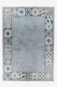 Protišmykový koberec / behúň CRYSTAL PRINT (CR-3) sivý / béžový