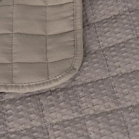 Béžový prešívaný pléd 240x260 cm – Ixia