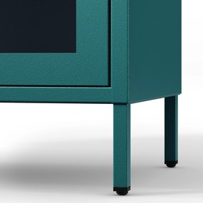 Vitrína ANGELO, 800 x 1850 x 450 mm, Modern: morská modrá