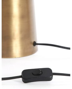 Stojacia lampa v bronzovej farbe s kovovým tienidlom (výška 52 cm) Dita – Light &amp; Living