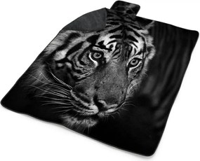 Sablio Plážová deka Čiernobiely tiger: 200x140 cm
