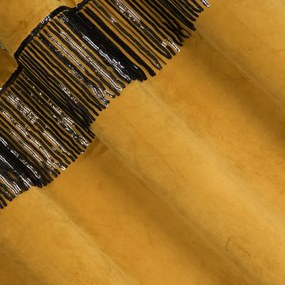 Dekorstudio Luxusný zamatový záves so strapcami v medenej farbe