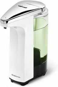 simplehuman Bezdotykový dávkovač mydla Simplehuman - 237 ml, Biely plast , chróm
