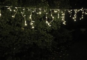 Vianočný svetelný dážď - 5 m, 144 LED, studeno biely