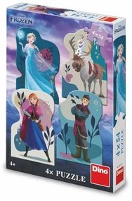 Puzzle 4x54 FROZEN - Ľadové kráľovstvo - Priateľstvo