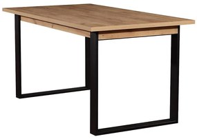 Rozkladací stôl ST42 150/198x85 cm dub wotan/čierny