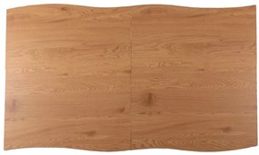 Rozkládací jídelní stůl Fresno 120/180 cm dub přírodní/černý