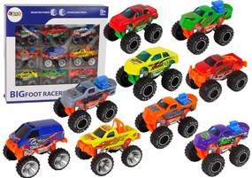 Lean Toys Súprava autíčok Monster Truck – 9ks.