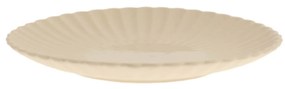 Storefactory Keramický tanier Flora Beige Ø 20 cm