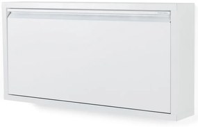 Biela kovová výklopná skrinka na topánky 75x37,5x12,5 cm Billy – Spinder Design