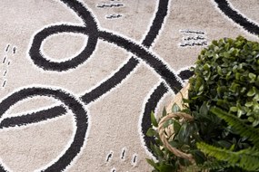 Dywany Łuszczów, Detský kusový koberec Fun Game llama beige, 80x150, béžová, detská izba