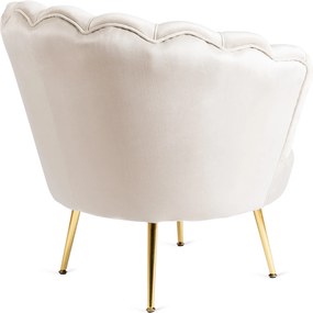 PROXIMA.store - Glamour kreslo ANGEL FARBA: krémová