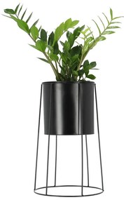 Čierny držiak na kvetináč Esschert Design Planter