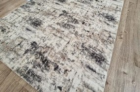 Huňatý koberec Plush Deluxe pretieraný sivo-bielo-béžový Rozmer: 150x210 cm