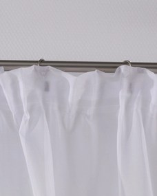 Záclonky Lily 2 ks.,  voál s krajkou - krátke farba produktu biela látka polopriehľadný, lesklá