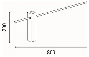 LED Nástenné svietidlo LED/10W/230V 3000K
