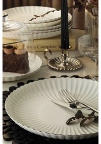 Jedálenská súprava 27 ks biela/strieborná/porcelán