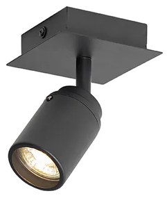 Moderné kúpeľňové bodové svetlo čierne štvorcové IP44 - Ducha