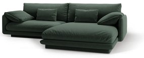 Tmavozelená rohová pohovka (pravý roh) Torino – Micadoni Home