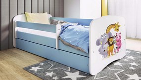 XXXLutz POSTEĽ PRE DETI A MLÁDEŽ 80/160 cm, modrá, biela MID.YOU - Detské izby - 002142000271