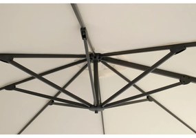Béžový slnečník ø 350 cm Shadowflex Deluxe – Hartman