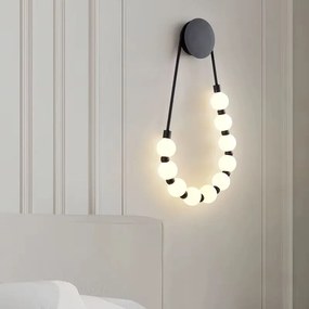 Toolight Toolight, LED nástenné svietidlo 8W, 4000K, APP1661-W, čierna-biela, OSW-03666