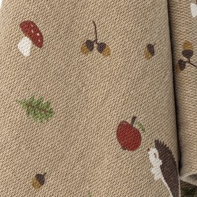 Bloomingville Prehoz z recyklovanej bavlny Fall Brown 130 x 160 cm