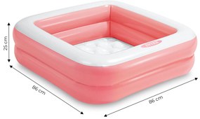 Nafukovací detský bazén 57100 Svetloružový - INTEX