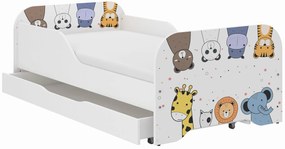 Detská posteľ KIM - MINI ZOO 160x80 cm