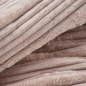 Mimoriadne mäkká a hebká flanelová deka s 3D efektom - púdrovo ružová Šírka: 150 cm | Dĺžka: 200 cm