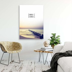 Obraz na plátně Nádech a výdech Pláž - 70x100 cm