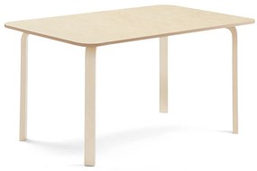 Stôl ELTON, 1800x800x710 mm, linoleum - béžová, breza