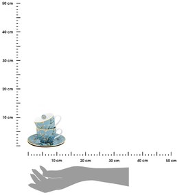 Porcelánová šálka s podšálkou Van Gogh Almond Blossom 90 ml sada 2ks