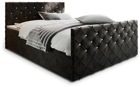 Čalúnená posteľ boxspring MINDY - magic velvet 2250 / 140x200