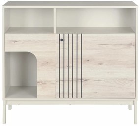 Komoda Frost II 100 cm krémová/alpský dub