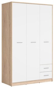 Šatníková skriňa BRW Nepo Plus 36 (dub sonoma + biela) . Akcia -35%. Vlastná spoľahlivá doprava až k Vám domov. 1098443