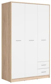 Šatníková skriňa BRW Nepo Plus 36 (dub sonoma + biela) . Akcia -35%. Vlastná spoľahlivá doprava až k Vám domov. 1098443