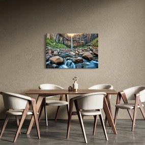 Obraz - Vodopád Svartifoss, Island (90x60 cm)