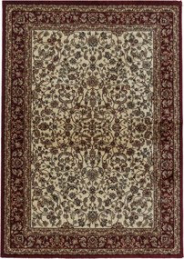 Ayyildiz, Kusový koberec Kashmir 2604 cream, 80x150, červená, chodba / predsieň