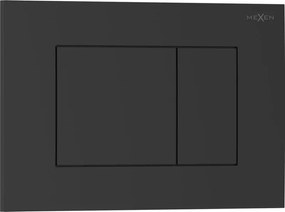 Mexen Tex 02 splachovací tlačidlo, čierna matná - 6102-02