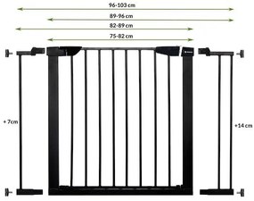 Ochranná bariéra pre deti 75-82 cm SPRINGOS SG0002