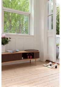 TV stolík v dekore duba v hnedo-prírodnej farbe 140x40 cm Audacious – UMAGE