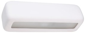Nástenné svietidlo Subani, 1x biele keramické tienidlo