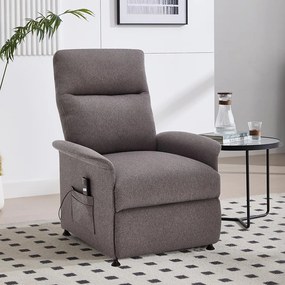 Elektrické relaxačné polohovateľné kreslo Catini ELYSIO sv. sivá