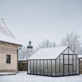 Skleník 245 x 305 x 488 cm, zosilnená konštrukcia, polykarbonát 6 mm